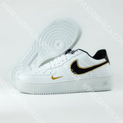 NIKE AIR FORCE BRANCO E DOURADO