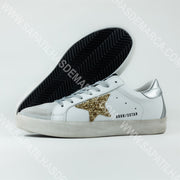 GOLDEN GOOSE - BRANCO E DOURADO BRILHANTE