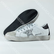 GOLDEN GOOSE - PRETO BRANCO COM CINZA BRILHANTE